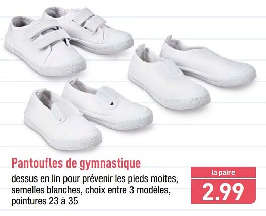 pantoufles de gym