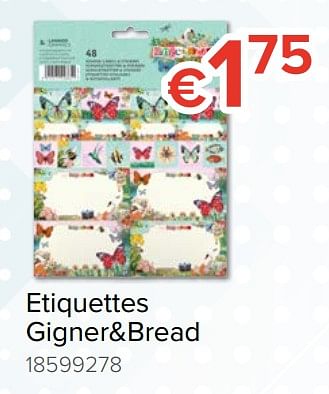 Promoties Etiquettes gigner+bread - Lannoo - Geldig van 09/08/2018 tot 09/09/2018 bij Euro Shop