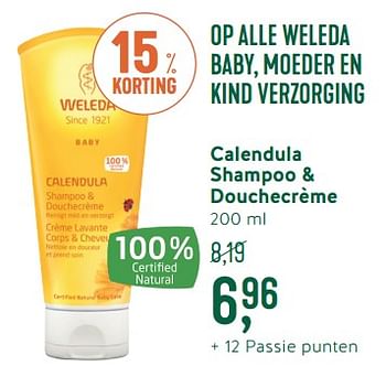 Promoties Calendula shampoo + douchecrème - Weleda - Geldig van 30/07/2018 tot 26/08/2018 bij Holland & Barret