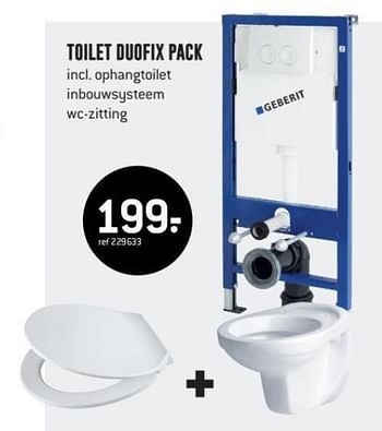 Promotions Toilet duofix pack - Geberit - Valide de 30/07/2018 à 26/08/2018 chez Freetime