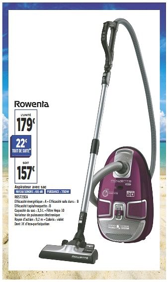 Rowenta Rowenta aspirateur avec sac ro5729ea En promotion chez