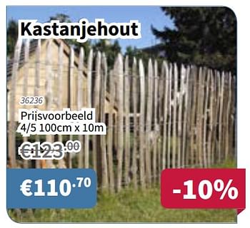 Promoties Cartri kastanjehout - Cartri - Geldig van 02/08/2018 tot 15/08/2018 bij Cevo Market