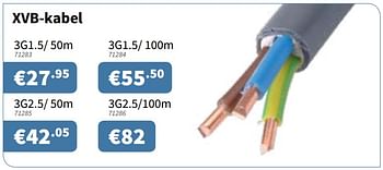 Promoties Xvb-kabel - Huismerk - Cevo - Geldig van 02/08/2018 tot 15/08/2018 bij Cevo Market