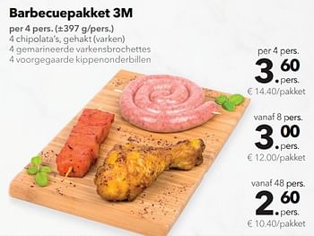 Promoties Barbecuepakket 3m - Huismerk - Buurtslagers - Geldig van 03/08/2018 tot 16/08/2018 bij Buurtslagers