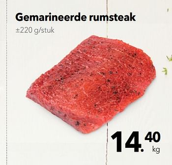 Promoties Gemarineerde rumsteak - Huismerk - Buurtslagers - Geldig van 03/08/2018 tot 16/08/2018 bij Buurtslagers