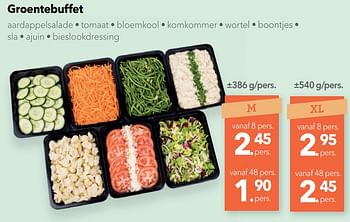 Promotions Groentebuffet - Huismerk - Buurtslagers - Valide de 03/08/2018 à 16/08/2018 chez Buurtslagers