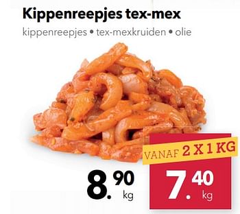 Promotions Kippenreepjes tex-mex - Huismerk - Buurtslagers - Valide de 03/08/2018 à 16/08/2018 chez Buurtslagers