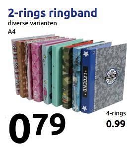 Patch Oswald Gestreept Huismerk - Action 2-rings ringband - Promotie bij Action