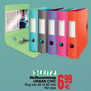 Promoties Hefboommap urban chic - Leitz - Geldig van 07/08/2018 tot 20/08/2018 bij Cora