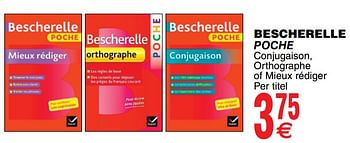 Promoties Bescherelle poche - Bescherelle - Geldig van 07/08/2018 tot 20/08/2018 bij Cora