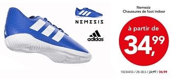 Promotions Adidas nemeziz chaussures de foot indoor - Adidas - Valide de 05/08/2018 à 02/09/2018 chez Bristol