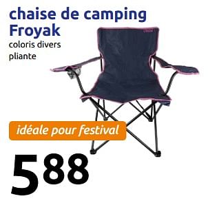 medeleerling Maak leven woordenboek Froyak Chaise de camping froyak - Promotie bij Action