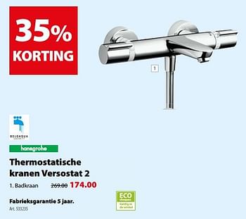 Promoties Thermostatische badkraan versostat - Hansgrohe - Geldig van 14/08/2018 tot 27/08/2018 bij Gamma