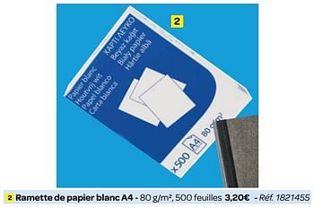 Promoties Ramette de papier blanc a4 - Huismerk - Carrefour  - Geldig van 01/08/2018 tot 09/09/2018 bij Carrefour