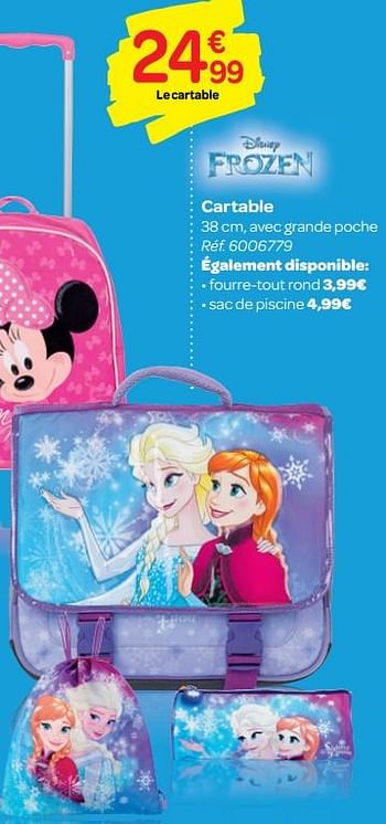 Promotions Cartable - Disney  Frozen - Valide de 01/08/2018 à 09/09/2018 chez Carrefour