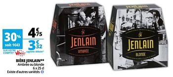 Promotions Bière jenlain - Jenlain - Valide de 07/08/2018 à 13/08/2018 chez Auchan Ronq