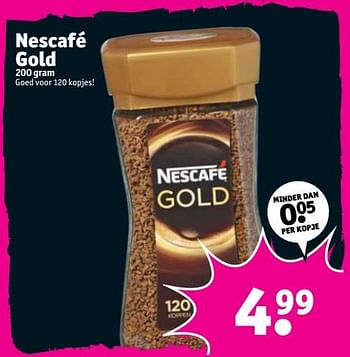 Promoties Nescafe gold - Nescafe - Geldig van 07/08/2018 tot 19/08/2018 bij Kruidvat