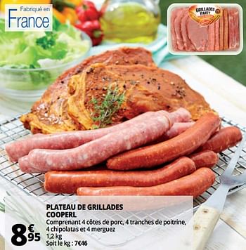 Promotions Plateau de grillades cooperl - Produit Maison - Auchan Ronq - Valide de 07/08/2018 à 13/08/2018 chez Auchan Ronq