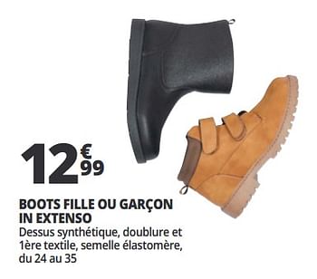 Promotions Boots fille ou garçon in extenso - Inextenso - Valide de 07/08/2018 à 13/08/2018 chez Auchan Ronq