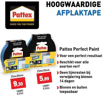 Promoties Pattex perfect paint - Pattex - Geldig van 08/08/2018 tot 26/08/2018 bij Hubo
