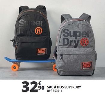 Promotions Sac à dos superdry - Superdry - Valide de 07/08/2018 à 13/08/2018 chez Auchan Ronq