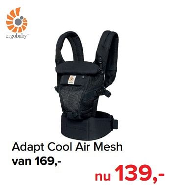 Promoties Adapt cool air mesh - ERGObaby - Geldig van 01/08/2018 tot 01/09/2018 bij Baby-Dump