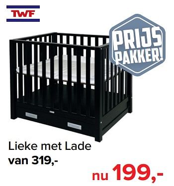 Promoties Lieke met lade - TWF - Geldig van 01/08/2018 tot 01/09/2018 bij Baby-Dump