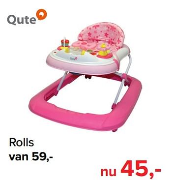 Promoties Rolls - Qute  - Geldig van 01/08/2018 tot 01/09/2018 bij Baby-Dump