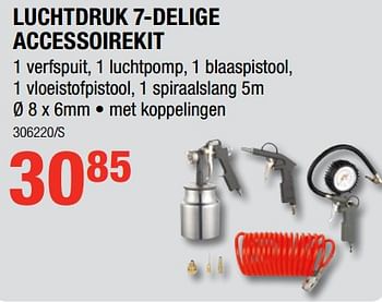 Promoties Luchtdruk 7-delige accessoirekit - Ironside - Geldig van 02/08/2018 tot 19/08/2018 bij HandyHome