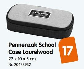 Promoties Pennenzak school case laurelwood - DAKINE - Geldig van 31/07/2018 tot 09/09/2018 bij Fun