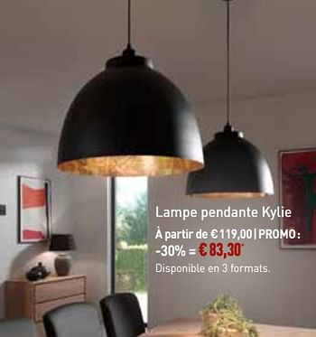 Promoties Lampe pendante kylie - Bristol - Geldig van 01/08/2018 tot 01/09/2018 bij Overstock