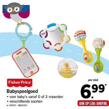 Promotions Babyspeelgoed - Fisher-Price - Valide de 13/08/2018 à 18/08/2018 chez Lidl