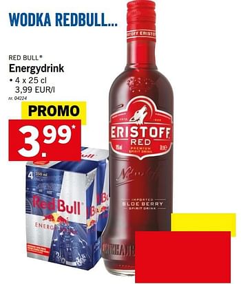 Promotions Energy drink - Red Bull - Valide de 13/08/2018 à 18/08/2018 chez Lidl