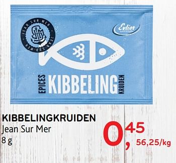 Promoties Kibbelingkruiden - Jean sur mer - Geldig van 15/08/2018 tot 28/08/2018 bij Alvo