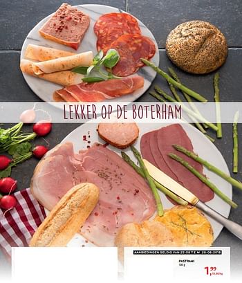Promoties Pastrami - Huismerk - Alvo - Geldig van 22/08/2018 tot 28/08/2018 bij Alvo
