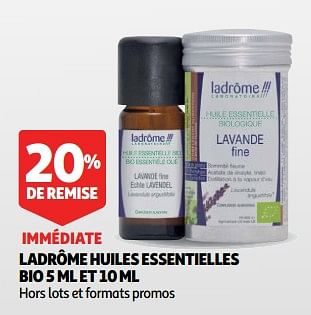 Promotions Ladrôme huiles essentielles - Ladrome - Valide de 07/08/2018 à 01/09/2018 chez Auchan Ronq