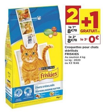 Promoties Croquettes pour chats stérilisés friskies - Friskies - Geldig van 07/08/2018 tot 19/08/2018 bij Super Casino