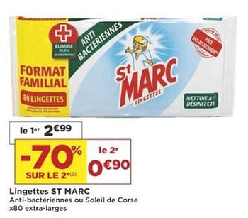 Promotions Lingettes st marc - St Marc - Valide de 07/08/2018 à 19/08/2018 chez Super Casino