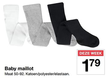 Promoties Baby maillot - Huismerk - Zeeman  - Geldig van 11/08/2018 tot 17/08/2018 bij Zeeman