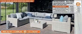 Promoties Pintura by bristol sofa 1 place pintura demi-ronde - Bristol - Geldig van 01/08/2018 tot 01/09/2018 bij Overstock