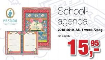 Promoties School- agenda 2018-2019 - Pip Studio - Geldig van 25/07/2018 tot 16/09/2018 bij Paradisio