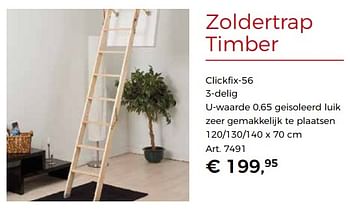 Promoties Zoldertrap timber - Huismerk - Woodtex - Geldig van 10/08/2018 tot 25/08/2018 bij Woodtex
