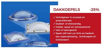Promotions Dakkoepels -25% - Produit maison - Woodtex - Valide de 10/08/2018 à 25/08/2018 chez Woodtex