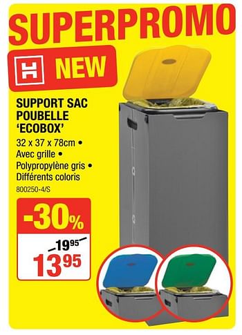 Promoties Support sac poubelle ecobox - Huismerk - HandyHome - Geldig van 02/08/2018 tot 19/08/2018 bij HandyHome