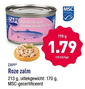 Promoties Roze zalm - Zapi - Geldig van 13/08/2018 tot 18/08/2018 bij Aldi