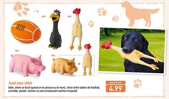 Promotions Jouet pour chien - Produit maison - Aldi - Valide de 13/08/2018 à 18/08/2018 chez Aldi