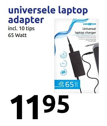 Promoties Universele laptop adapter - Huismerk - Action - Geldig van 15/08/2018 tot 21/08/2018 bij Action