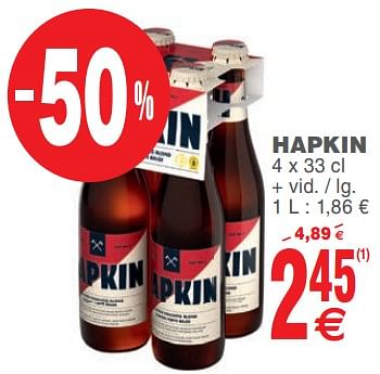 Promoties Hapkin - Hapkin - Geldig van 14/08/2018 tot 20/08/2018 bij Cora