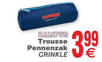 Promoties Trousse pennenzak crinkle - Campus - Geldig van 14/08/2018 tot 27/08/2018 bij Cora