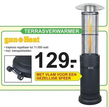 Besnoeiing grens bedriegen Sun Heat Terrasverwarmer - Promotie bij Van Cranenbroek